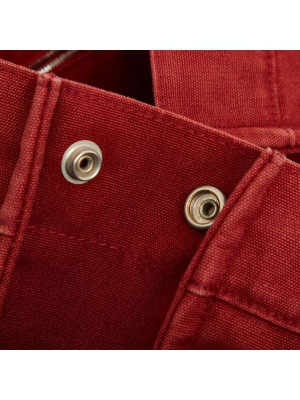 Hermes Fourre Tout MM Tote Red Canvas - Picture 8 of 10
